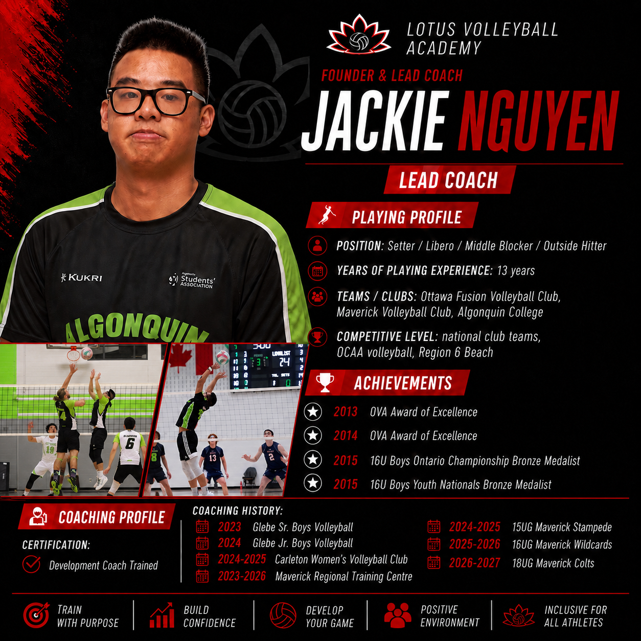 Jackie Nguyen – Founder and Lead Coach, Lotus Volleyball Academy